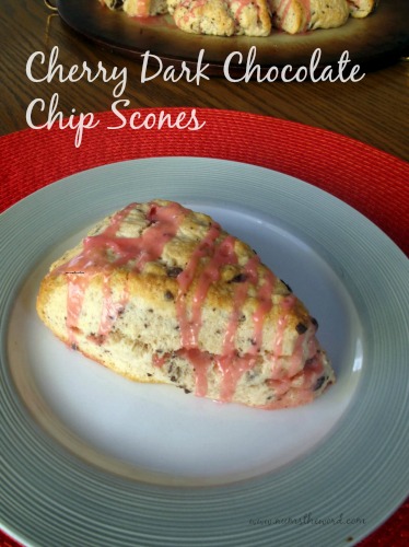 Cherry Dark Chocolate Chip Scones