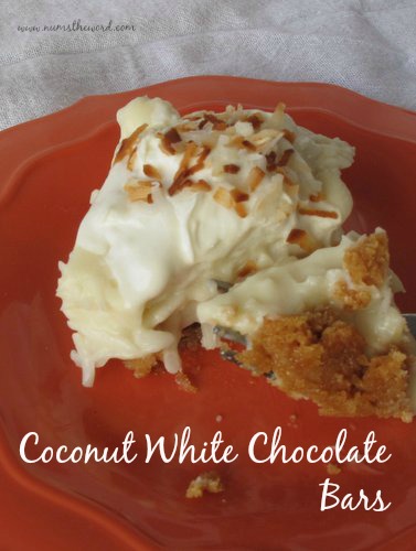 Coconut Cream Pie White Chocolate Bars