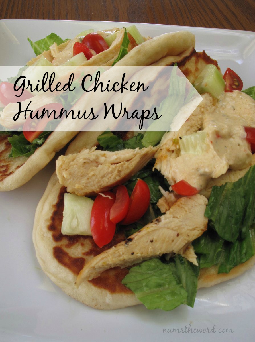 Grilled Chicken Hummus Wraps