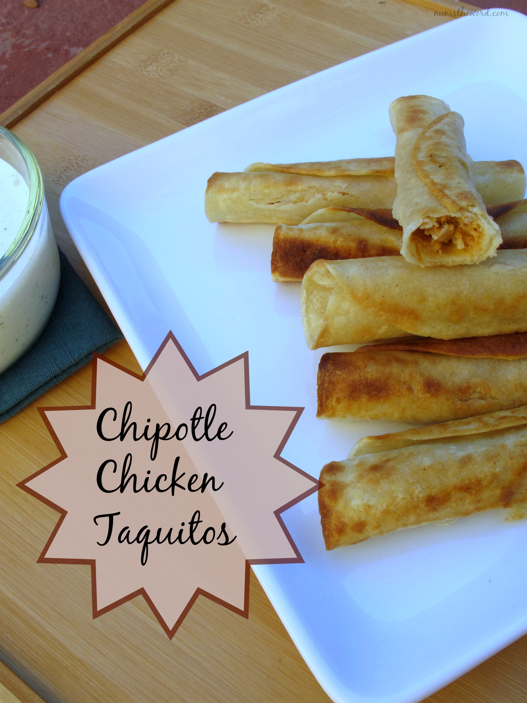 Chipotle Chicken Taquitos