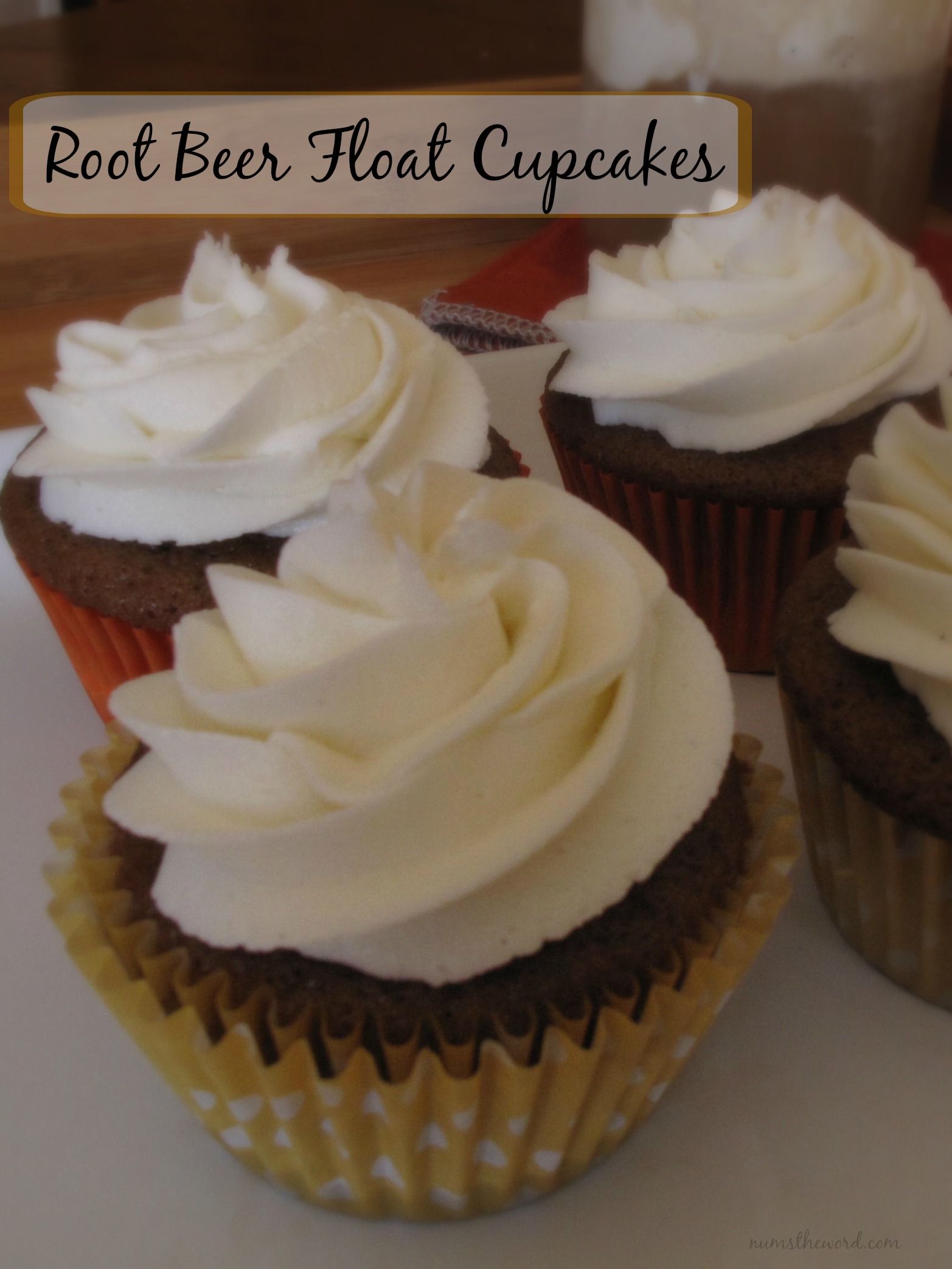 Root Beer Float Cupcakes