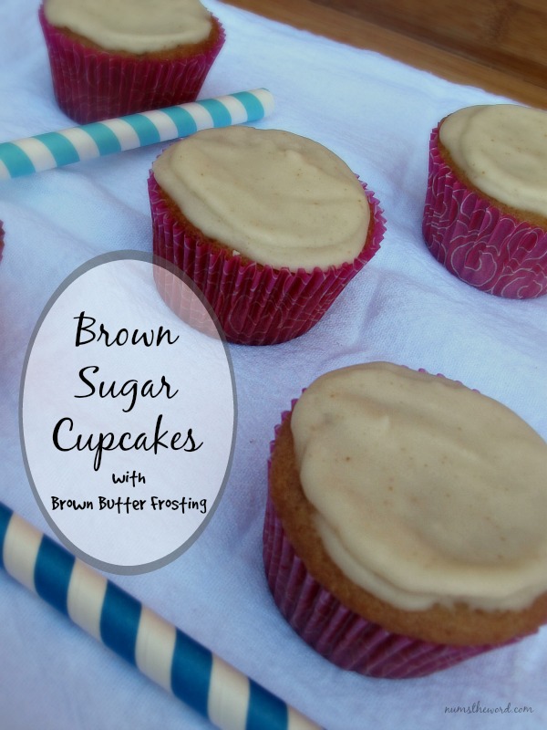Brown Sugar Cupcakes with Brown Butter Frosting