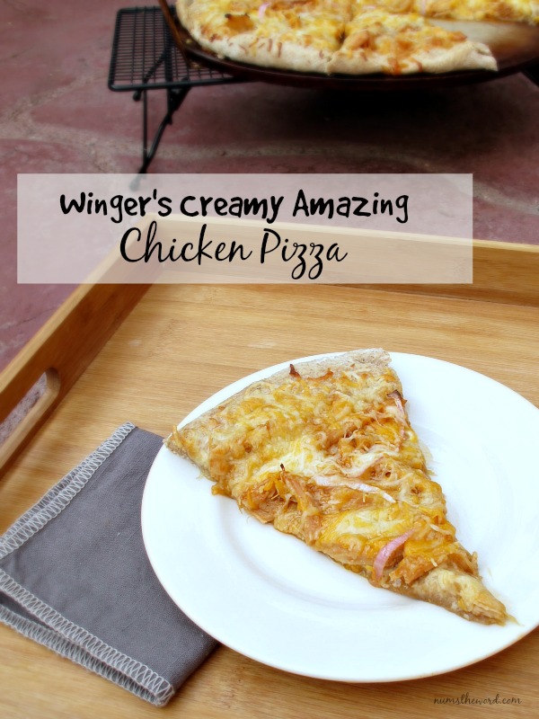 Winger's Creamy Amazing Chicken Pizza
