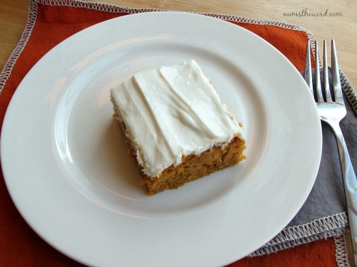 Pumpkin Bars with Whipped Cream Cheese Frosting