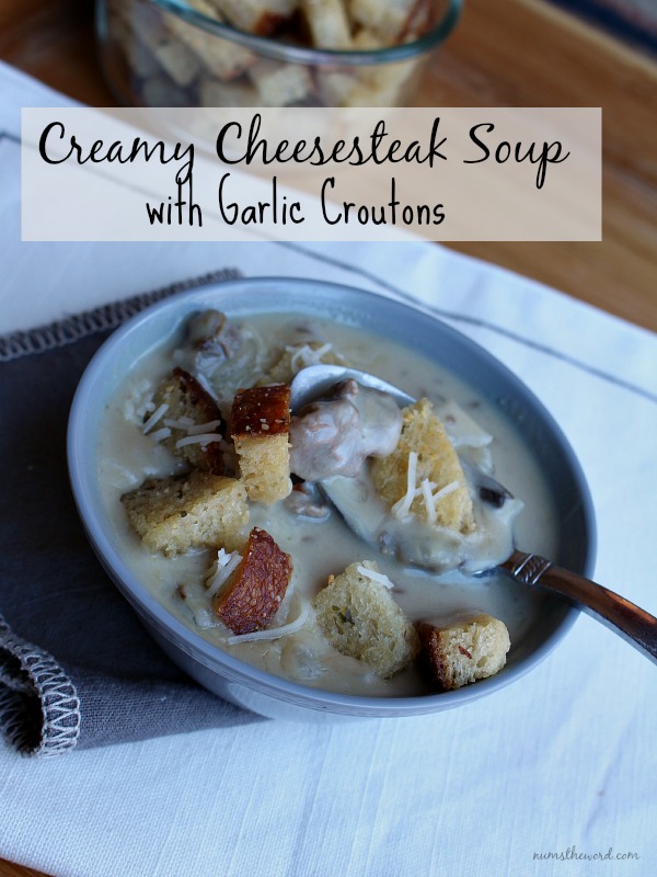 Creamy Cheesesteak Soup