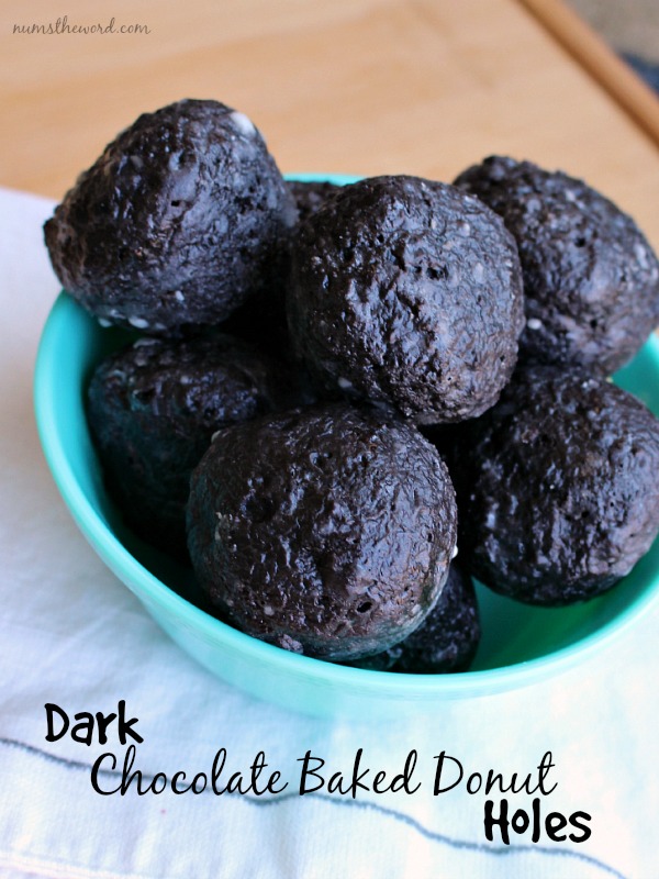 Dark Chocolate Baked Donut Holes